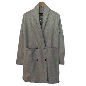 J. Crew Shawl-Collar Gray Heather Cardigan Coat